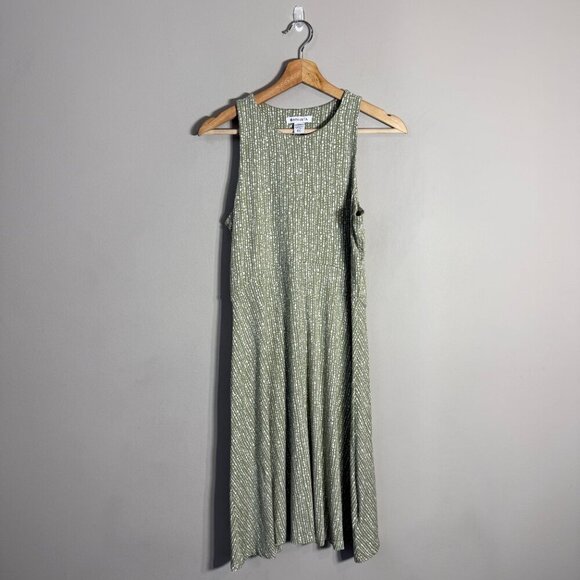 Athleta Santorini Thera Printed Dress Women's ST Small Tall Green UPF 50 Active - Picture 3 of 14
